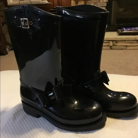 Red Valentino rubber rain boots - Picture 4 of 11